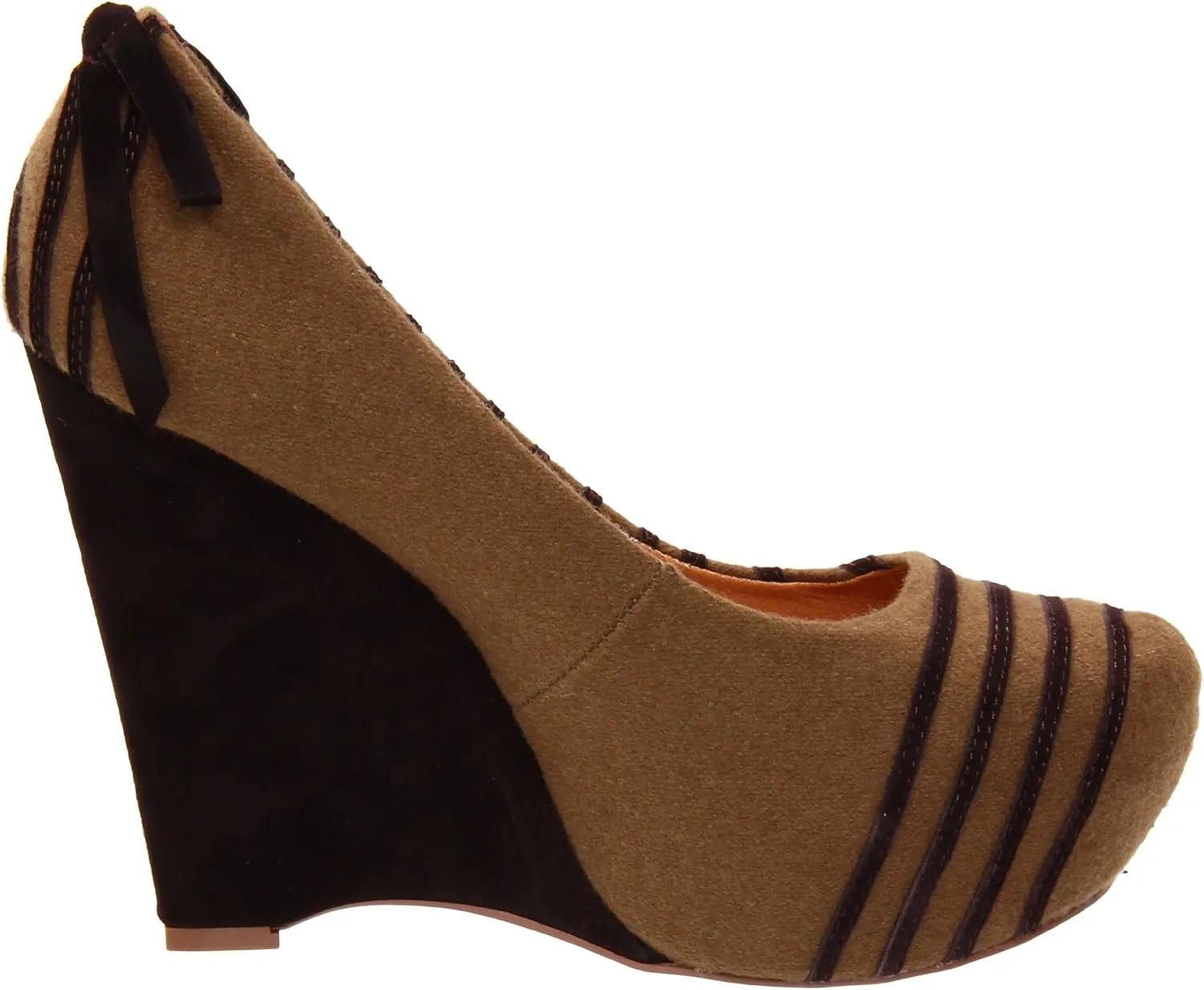 Naughty Monkey Women's Tight Rope Wedge Pump