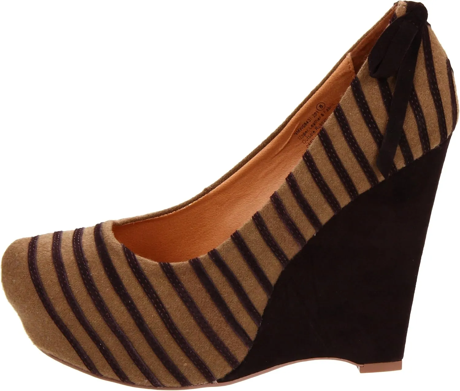Naughty Monkey Women's Tight Rope Wedge Pump