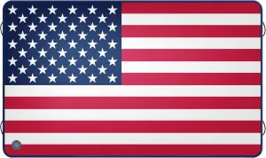 O'Brien 10ft x 6ft Flag Runway Floating Inflatable Float for Lakes & Rivers