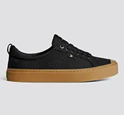 OCA Low Gum Black Canvas Sneaker