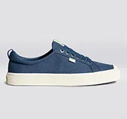OCA Low Shadow Blue Canvas Sneaker
