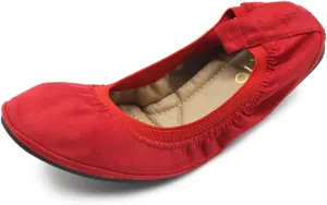 Ollio Women's Shoes Faux Suede Comfort Ballet Flat
