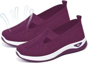 Orthopedic Shoes for Women,Women Wide Width Breathable Walking Comfortable Slip on Sneakers Orthowalk Nurse Shoes Non Slip Food Service Lightweight Sneaker