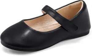 PANDANINJIA Girls Dress Shoes Toddler Flower Girl Kids Mary Jane Shoes Ballet Flats School Wedding Party Church Girls Shoes