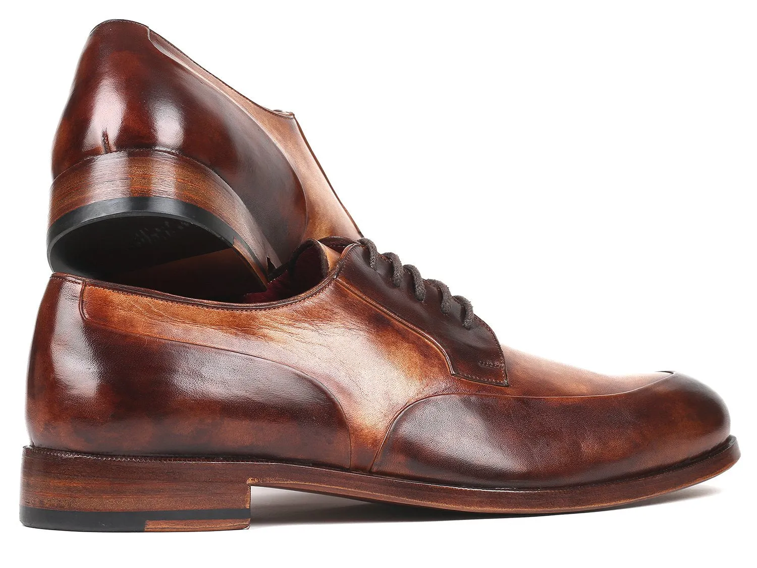 Paul Parkman Men's Dual Tone, Brown Derby Shoes