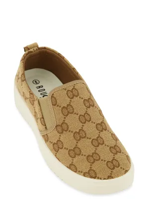 Platform Pull Tab Slip On Sneakers
