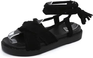 Platform Sandals Women Black Platform Sandals Funky Monkey Sandals Women Platform Sandals for Women Sandals Suitable for Women S Daily and Travel Needs