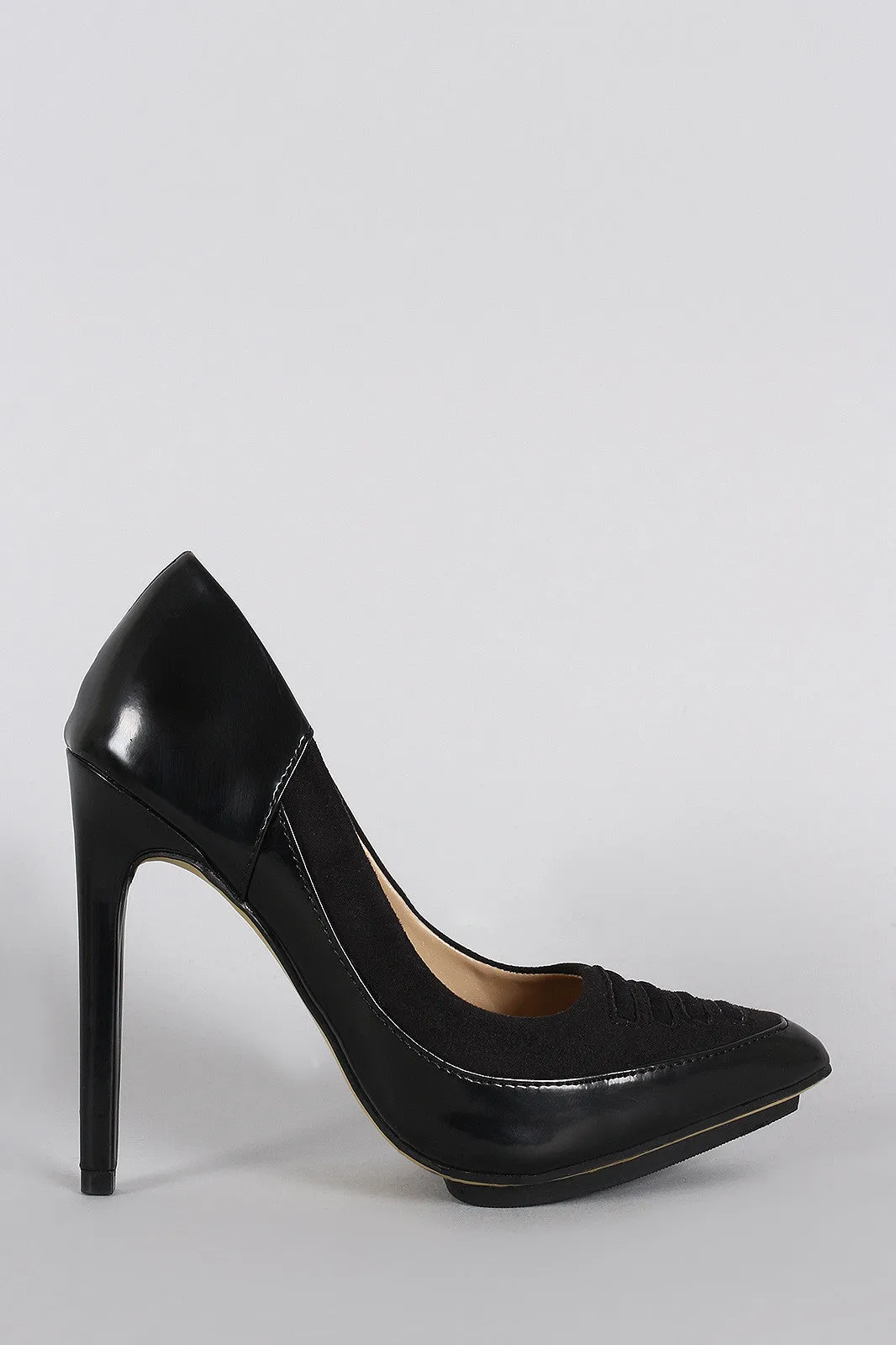 Pointy Wireless Limited stock Stiletto Trim Toe Pump Stitched