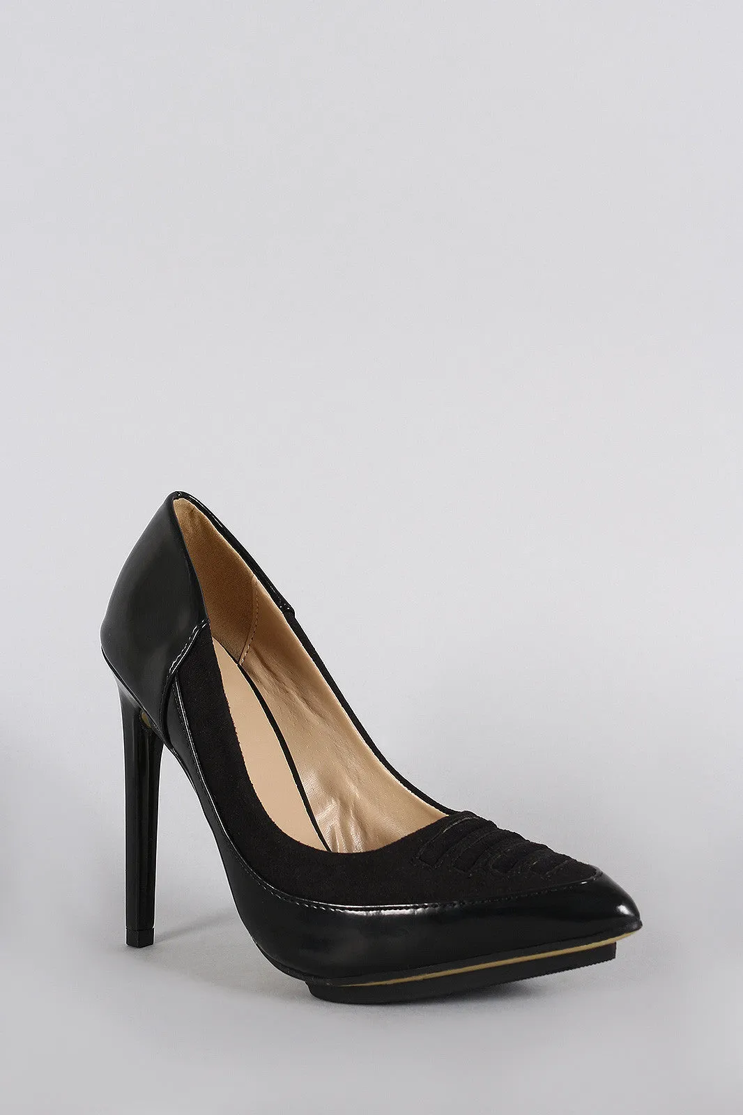 Pointy Wireless Limited stock Stiletto Trim Toe Pump Stitched