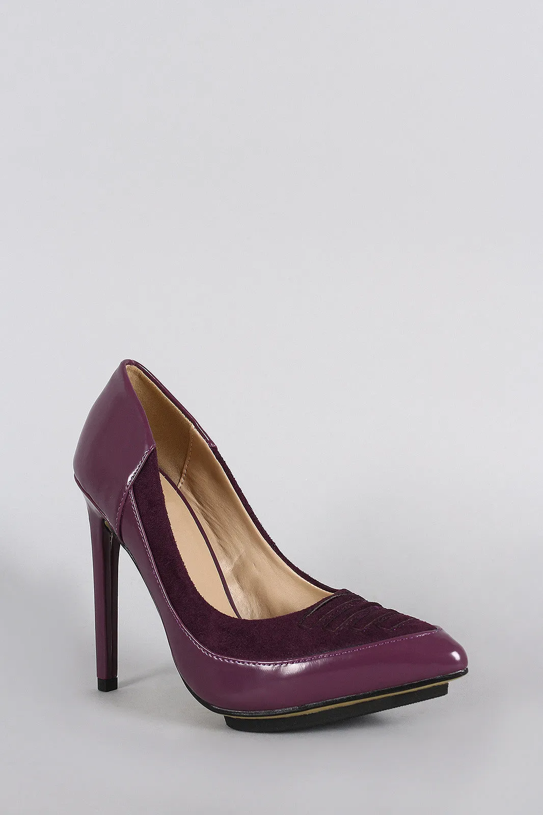 Pointy Wireless Limited stock Stiletto Trim Toe Pump Stitched