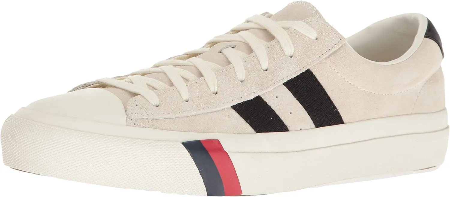 Pro-Keds Men's Royal Plus Classic Suede Sneaker, Cream, 10