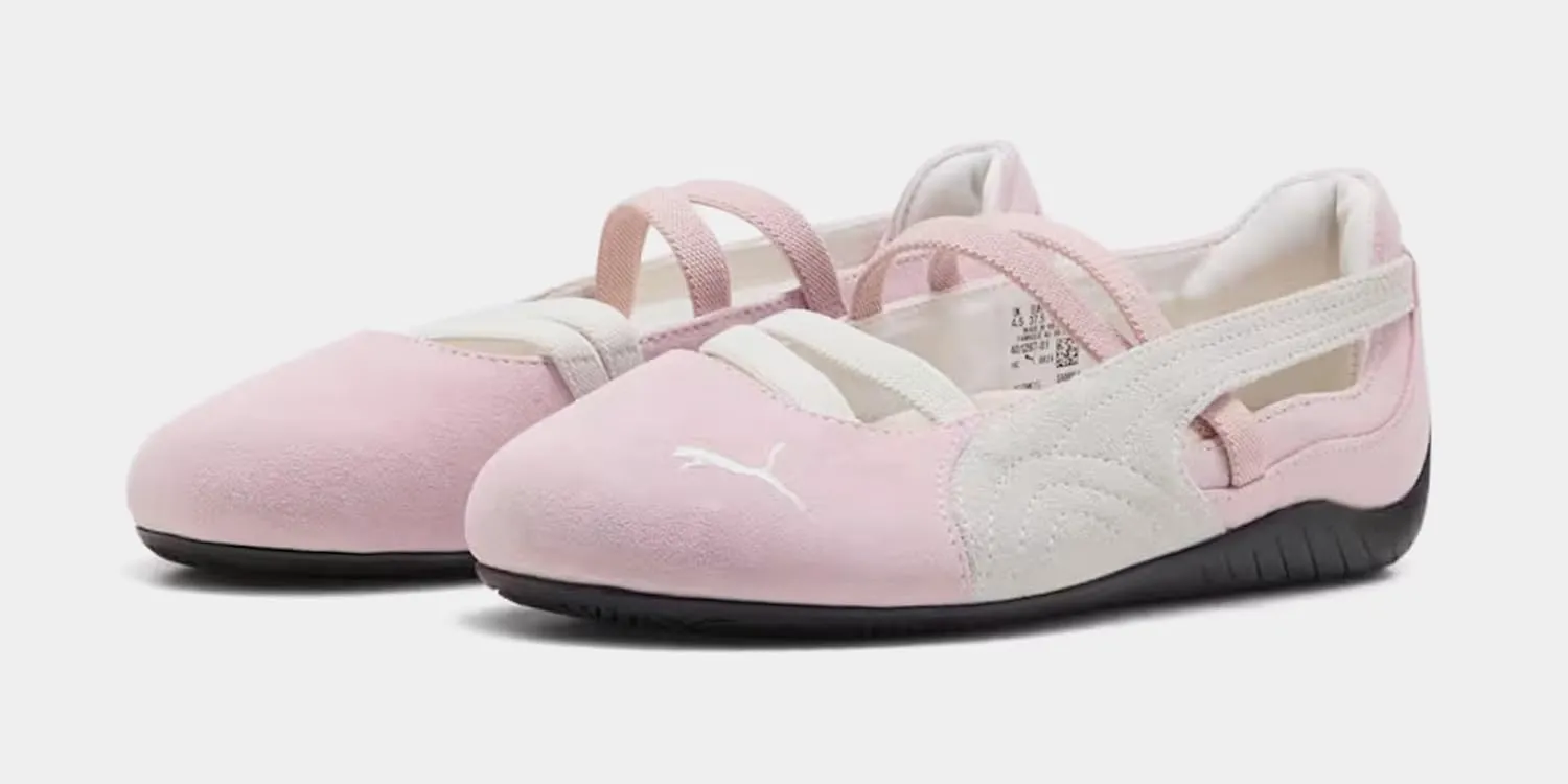 PUMA Speedcat Ballet Suede Womens Lifestyle Shoes (Whisp of Pink/Warm White)