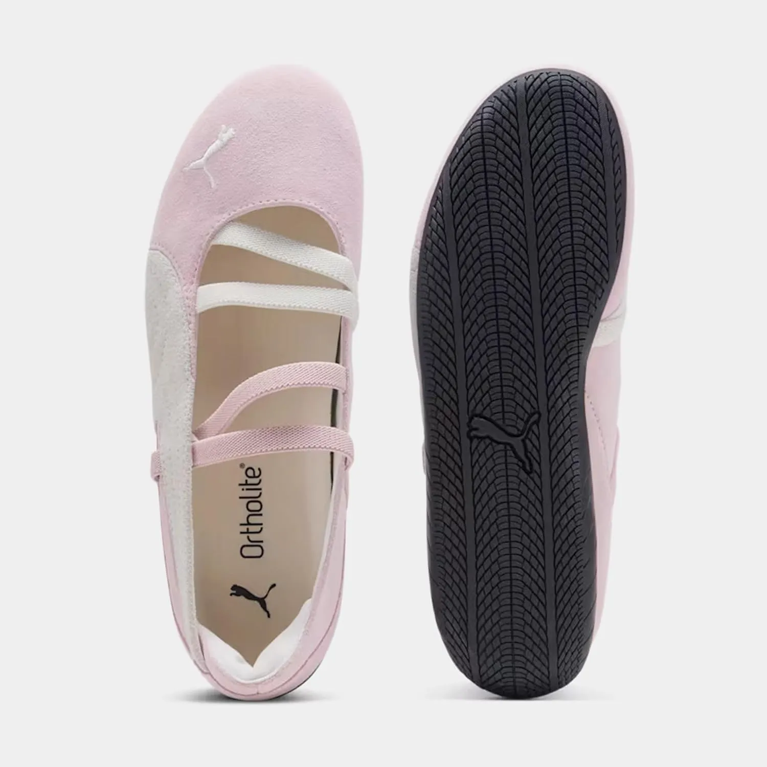 PUMA Speedcat Ballet Suede Womens Lifestyle Shoes (Whisp of Pink/Warm White)
