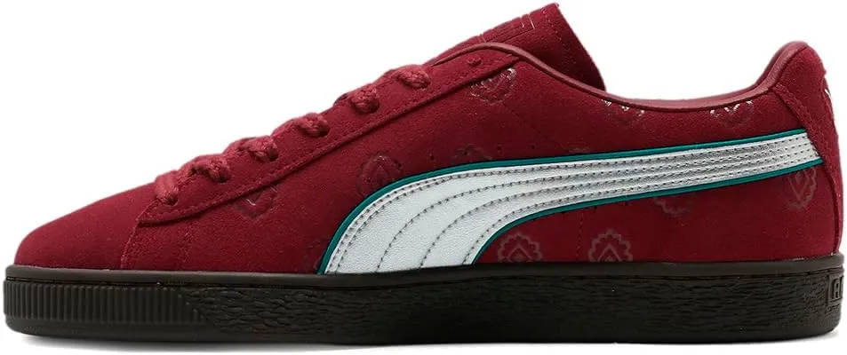 Puma Suede Shanks - Men's (Black/Silver/Burgundy)