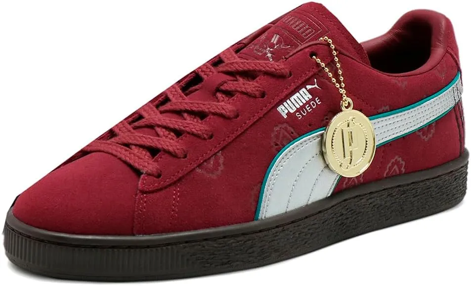 Puma Suede Shanks - Men's (Black/Silver/Burgundy)