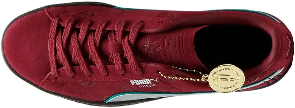 Puma Suede Shanks - Men's (Black/Silver/Burgundy)