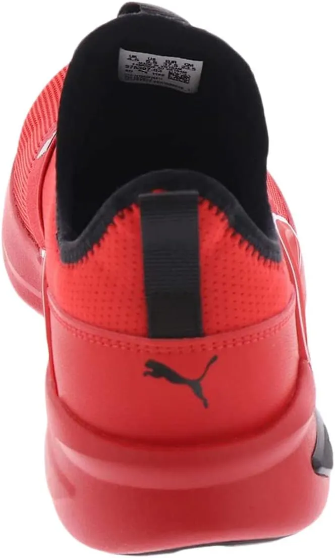 PUMA Unisex-Child Softride Shoes Soft Enzo Evo Slip On Sneaker, for All Time Red Black, 6 US Big Kid