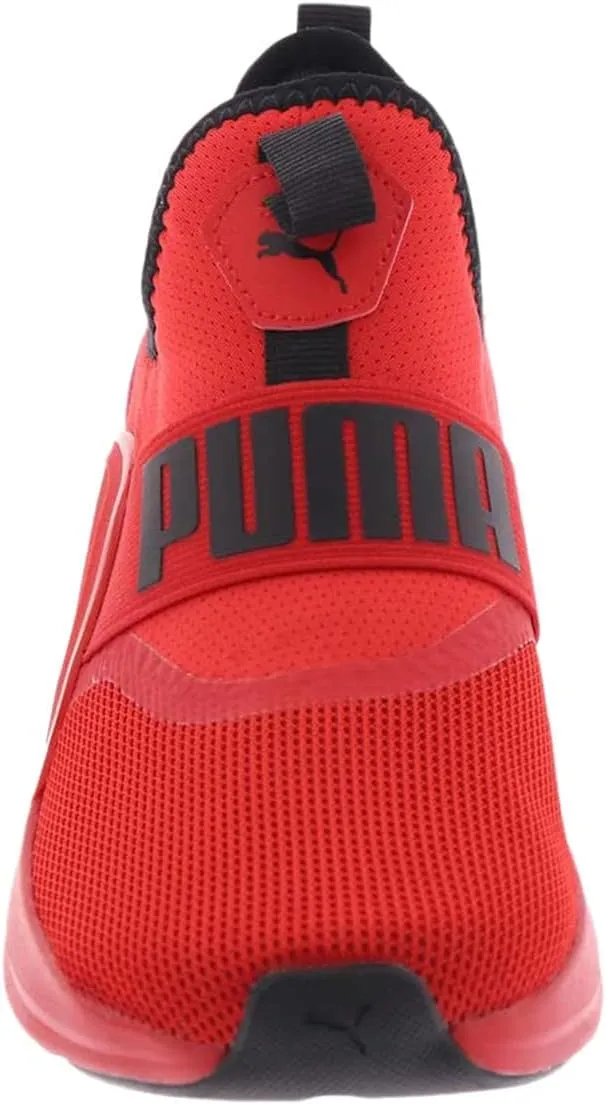 PUMA Unisex-Child Softride Shoes Soft Enzo Evo Slip On Sneaker, for All Time Red Black, 6 US Big Kid