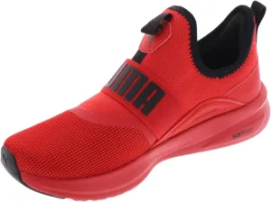 PUMA Unisex-Child Softride Shoes Soft Enzo Evo Slip On Sneaker, for All Time Red Black, 6 US Big Kid