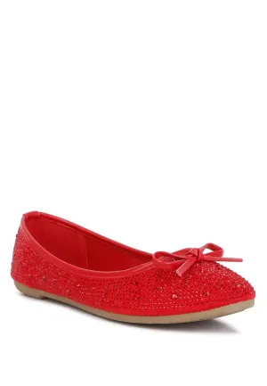 Rhinestones & Stud Ballet Flats