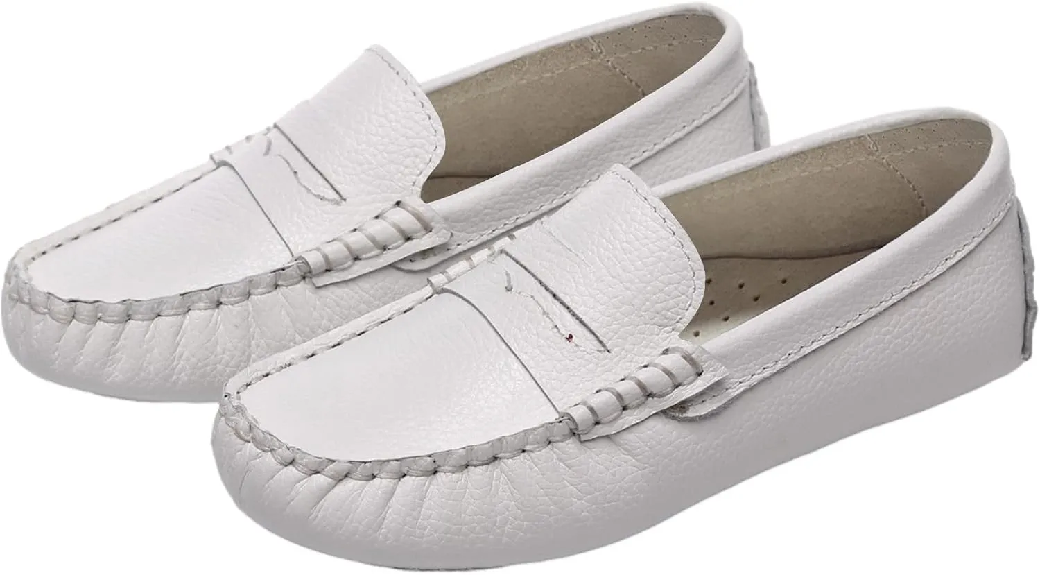 rismart Boys Girls Loafer Flats Slip-On Comfort School Casual Dress Shoes