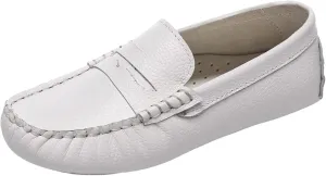 rismart Boys Girls Loafer Flats Slip-On Comfort School Casual Dress Shoes