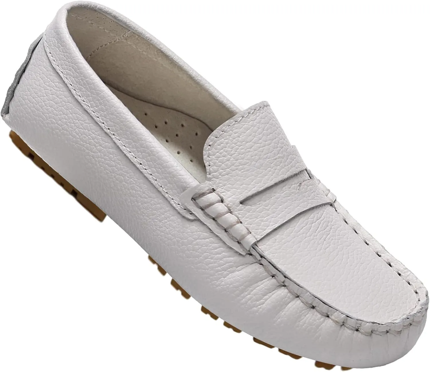 rismart Boys Girls Loafer Flats Slip-On Comfort School Casual Dress Shoes