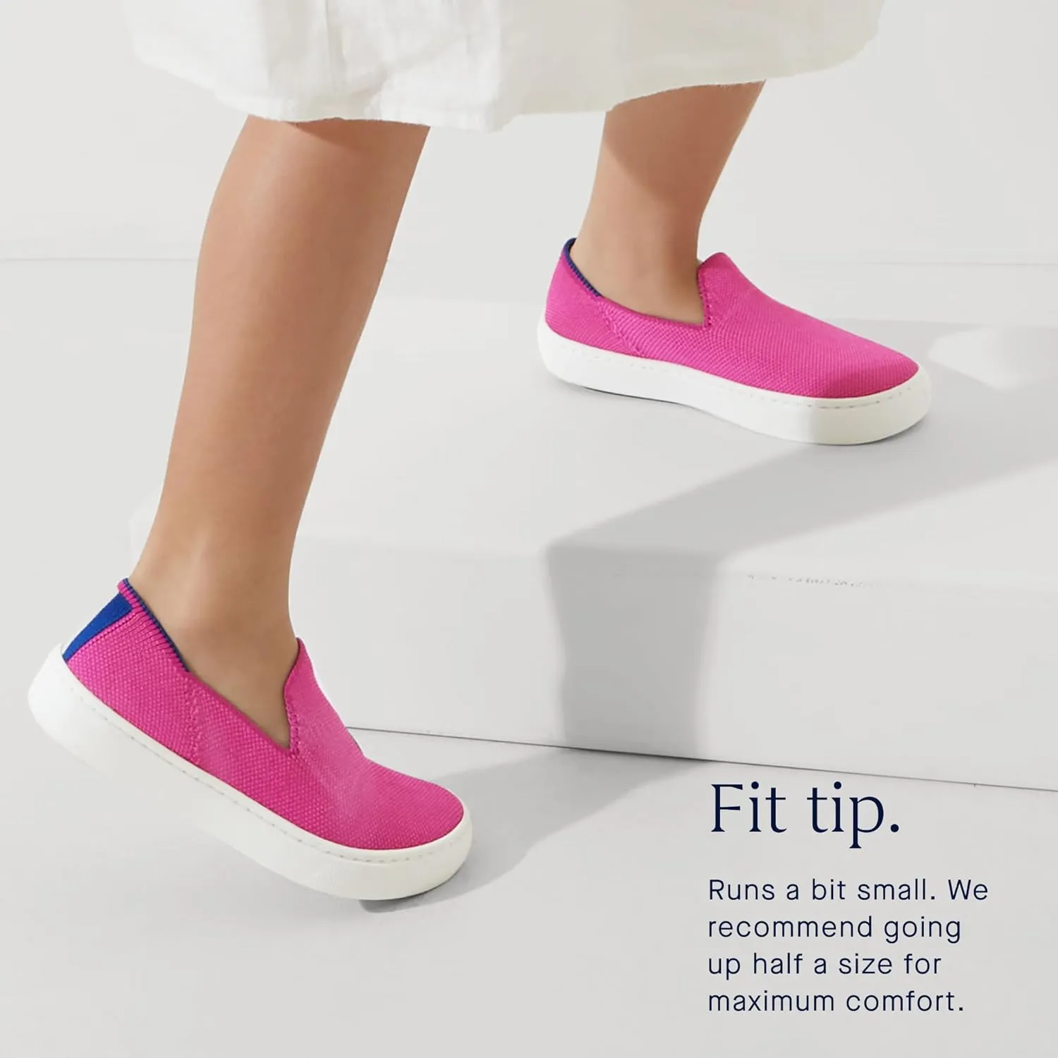 Rothy's The Kids Sneaker, Girls & Boys Slip On Shoes, Made from Recycled Plastic Bottles & Machine Washable