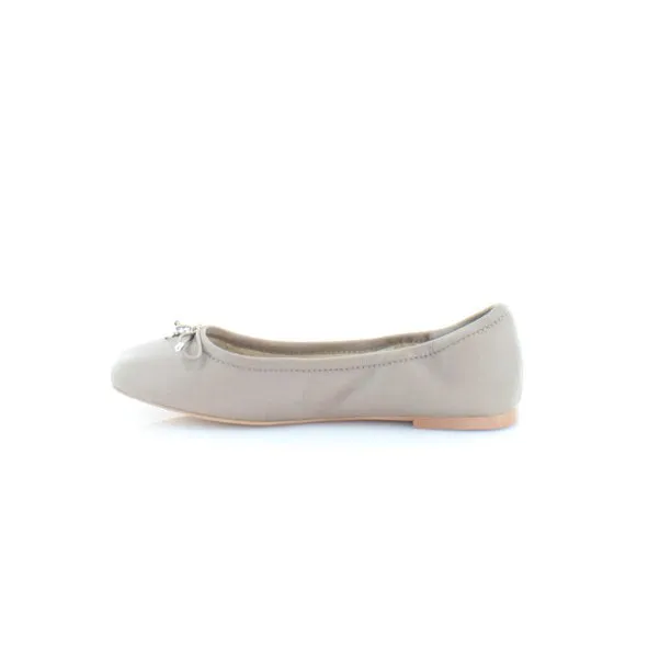 Sam Slip Overnight delivery Referral discount Toe Flexible Stretchy On Ballet Edelman Felicia Truffle Flats Rounded