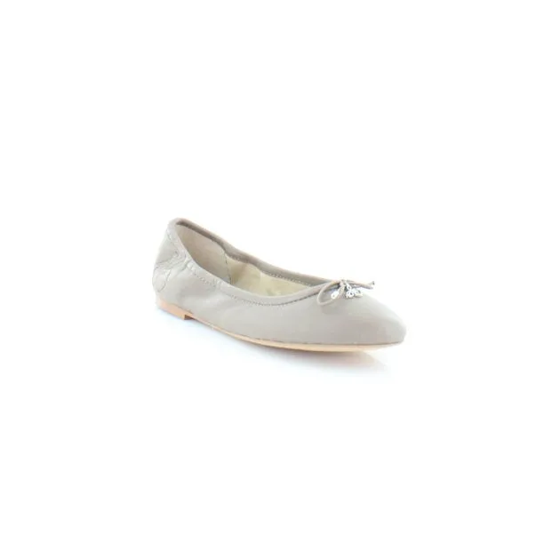 Sam Slip Overnight delivery Referral discount Toe Flexible Stretchy On Ballet Edelman Felicia Truffle Flats Rounded