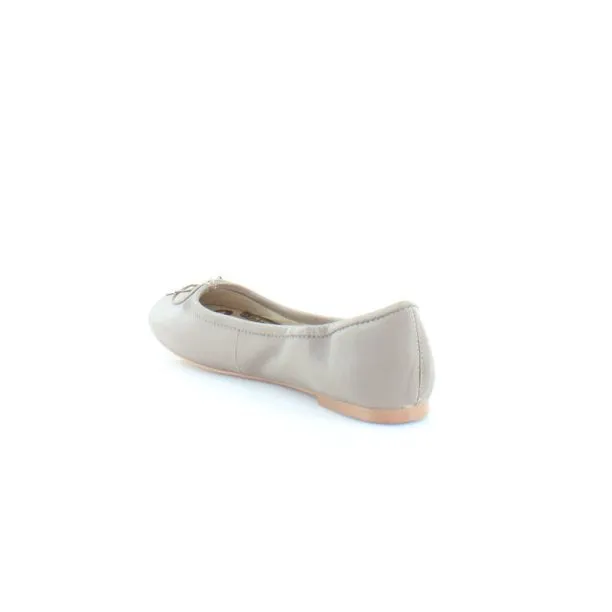 Sam Slip Overnight delivery Referral discount Toe Flexible Stretchy On Ballet Edelman Felicia Truffle Flats Rounded