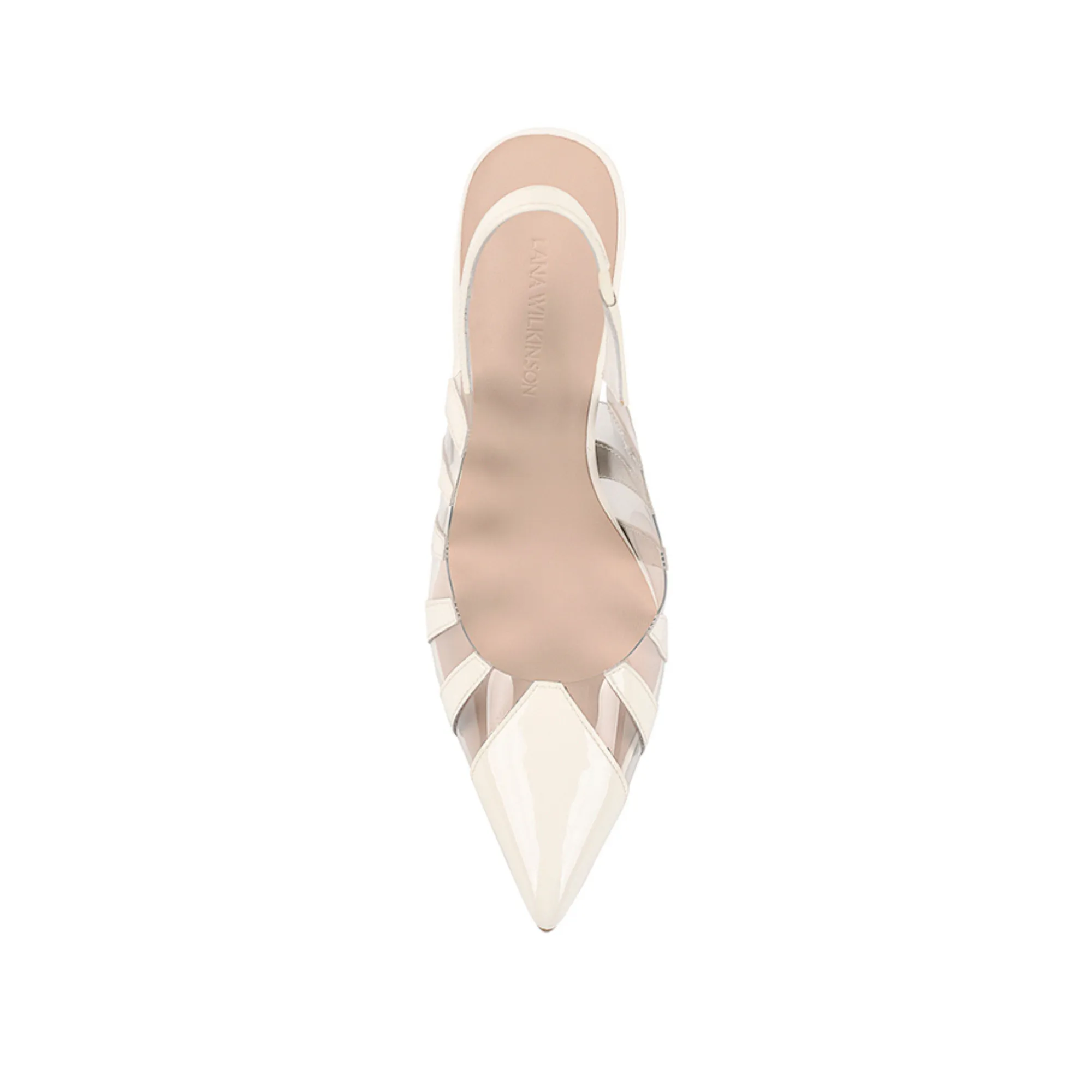 Sasha Pump Vinylite & Ivory Patent Leather
