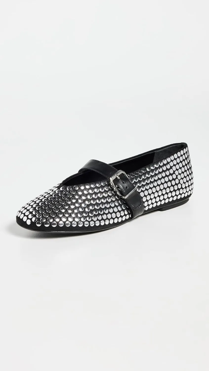SCHUTZ Women's Eiza Studs Ballet Flats