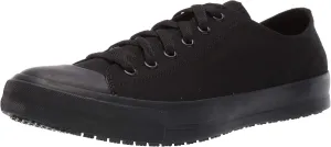 Shoes for Crews Delray, Men's, Women's, Unisex Canvas Work Shoes, Slip Resistant, Water Resistant, Black, Men's 10.5 / Women's 12