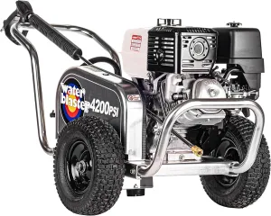 SIMPSON Cleaning ALWB60828 Water Blaster Series 4200 PSI Gas Pressure Washer, 4.0 GPM, Honda Engine, Includes Spray Gun and Wand, 5 QC Nozzle Tips, Monster Series 3/8-in. x 50-ft. Hose, (49-State)