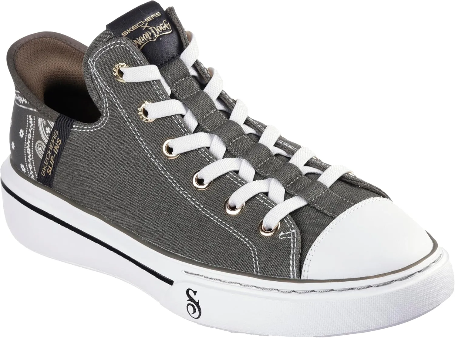 Skechers Men's Snoop Dogg:Snoop One-Og Canvas Hands Free Slip-ins Sneaker
