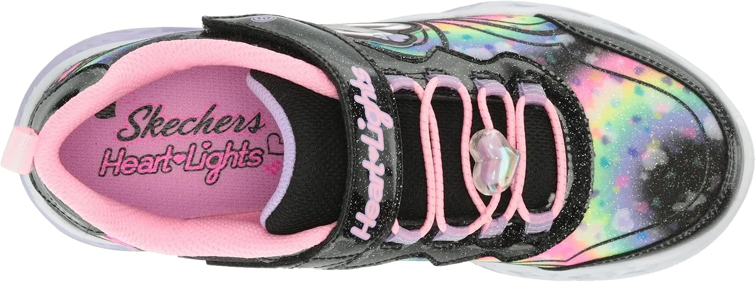 Skechers Unisex-Child Flutter Heart Lights-Groovy Sneaker