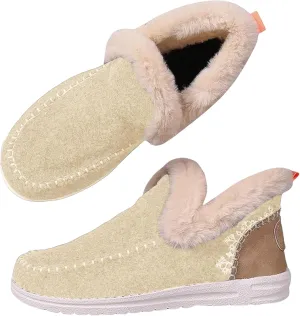 Slippers for Women & Men Indoor and Outdoor Winter Warm Fuzzy House Boots Slip On Sneakers for Cozy Feet Wide Slipper Shoes Unisex
