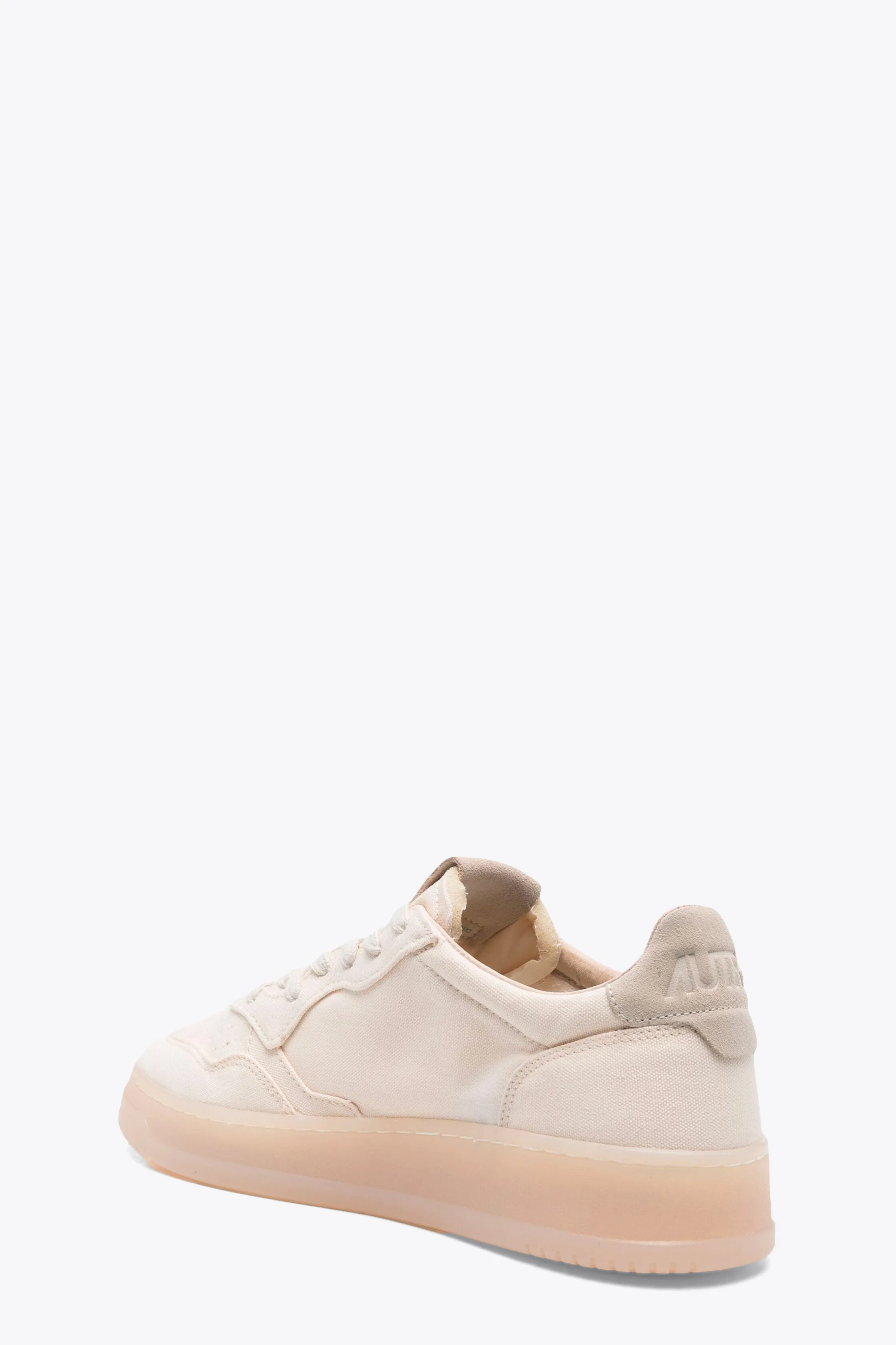 Sneaker bassa in canvas color avorio e tab in suede - Medalist Low