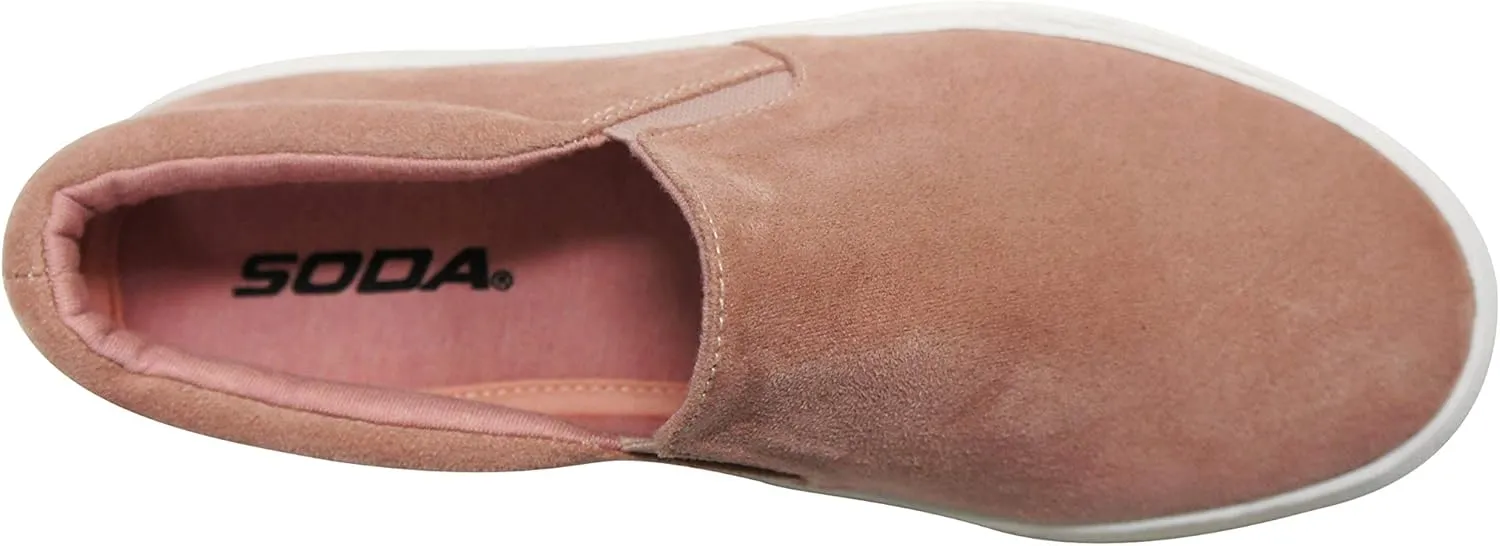 Soda TOPSHOE ave- Hike Platform Slip- On Sneaker w/Cushion Foam