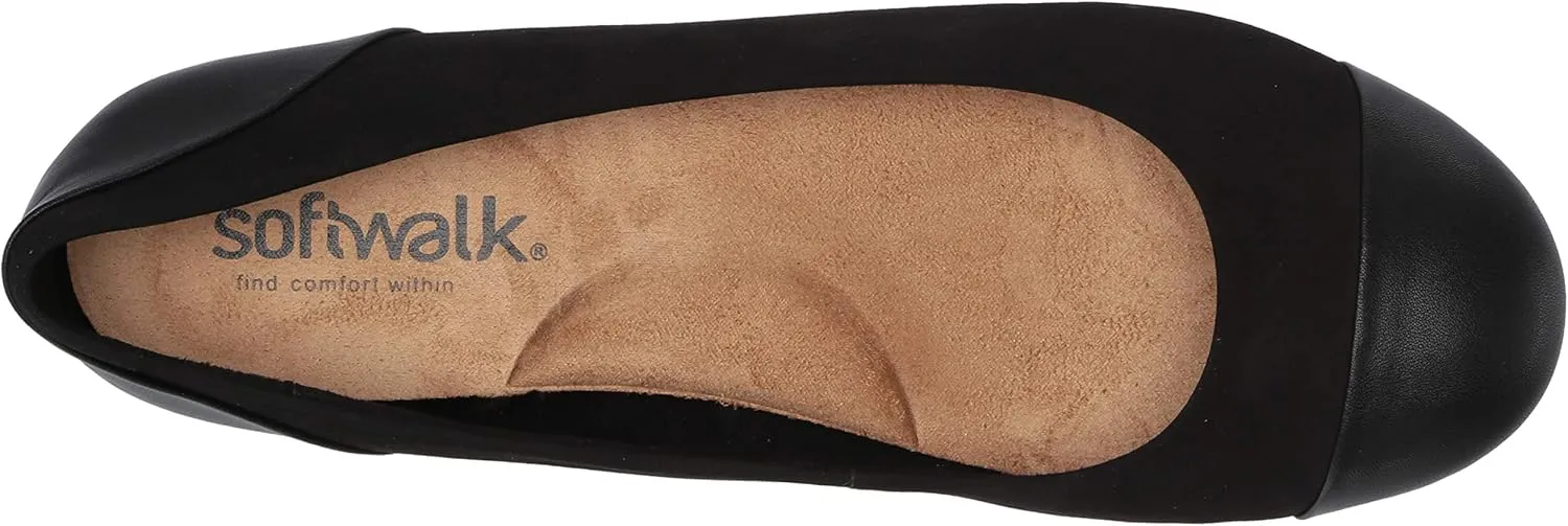 SoftWalk Women's Sonoma Cap Toe Ballet Flat