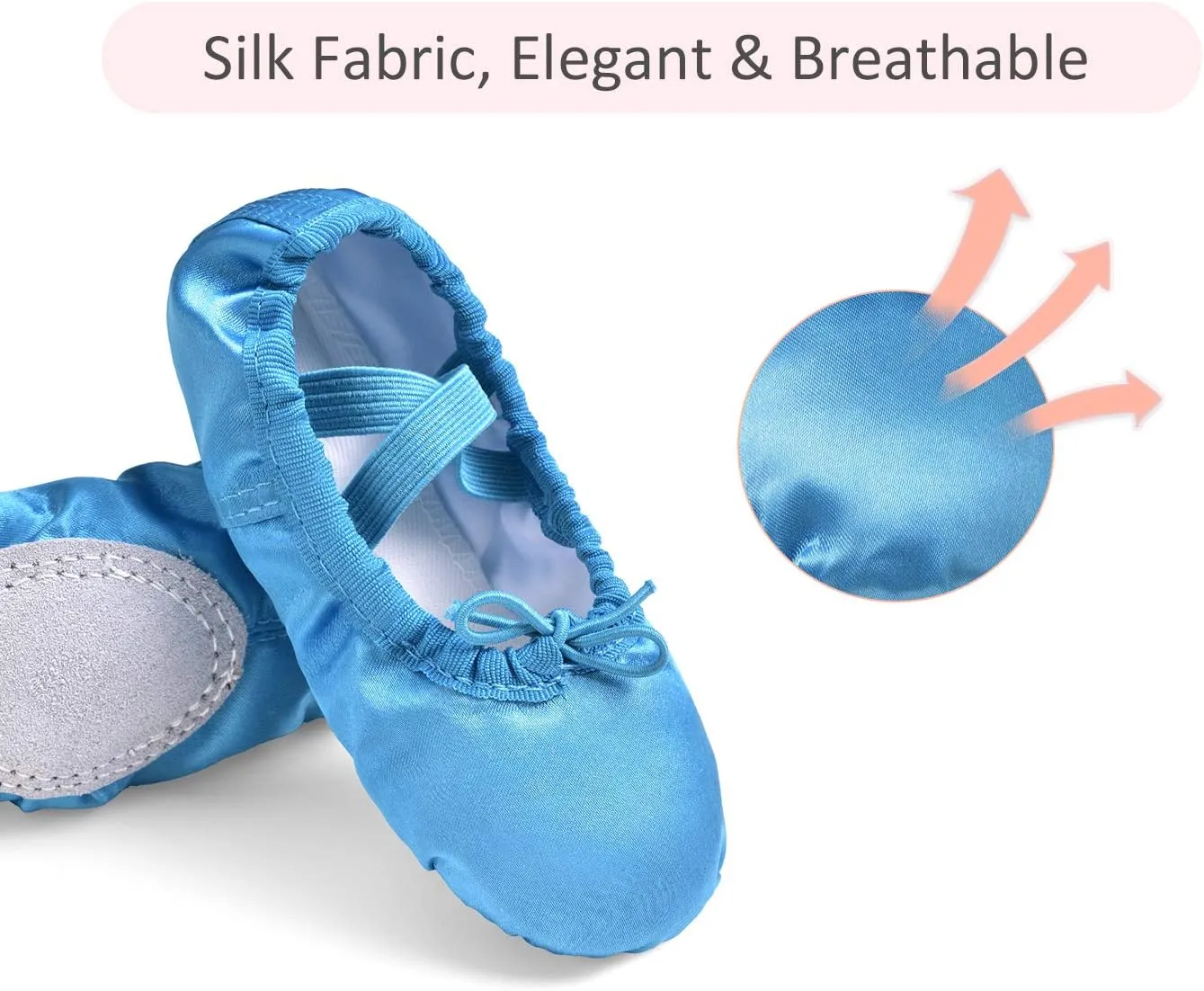 Stelle Ballet Shoes for Girls Satin/Ribbons Ballet Slippers Dance Shoes(Toddler/Little/Big Kids)