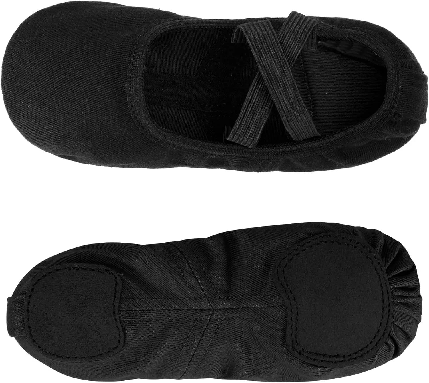Stelle Ballet Shoes Toddler Slippers Highly Elastic Canvas Girls Ballerina Dance Shoes for Toddler/Little Kid/Big Kid/Women