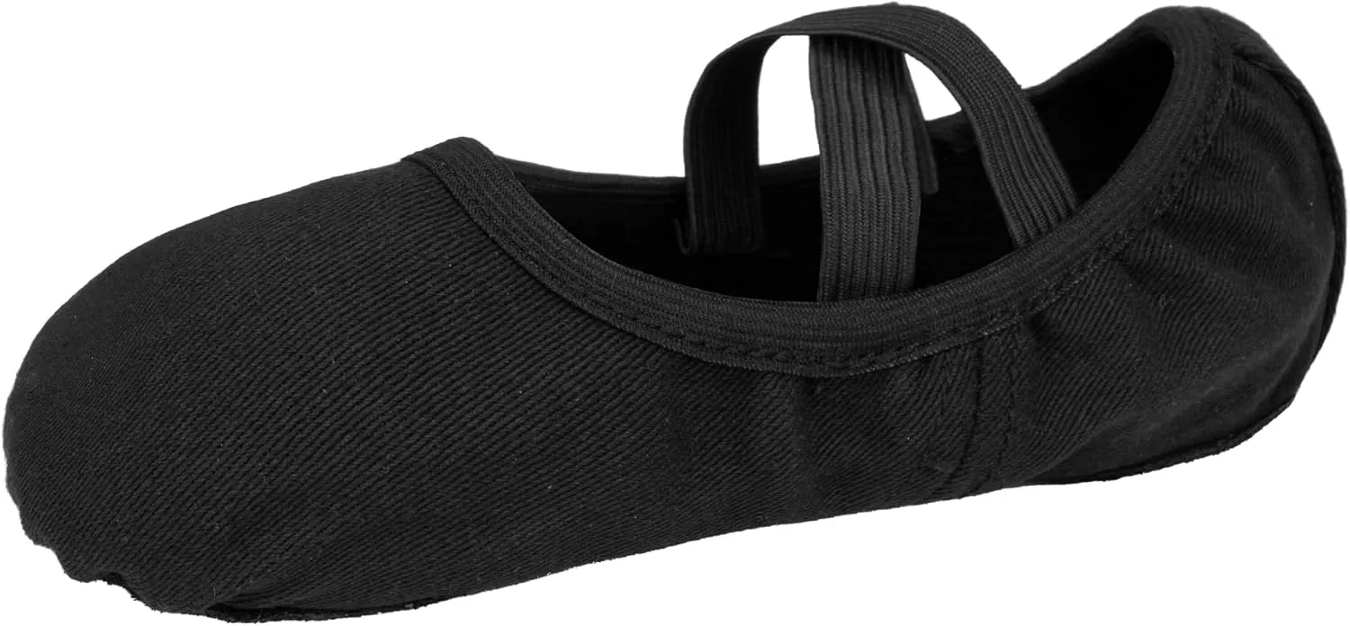 Stelle Ballet Shoes Toddler Slippers Highly Elastic Canvas Girls Ballerina Dance Shoes for Toddler/Little Kid/Big Kid/Women