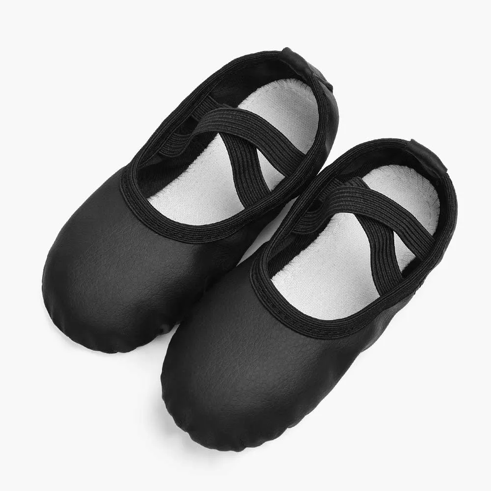 Stelle Girls Ballet Shoes Boys Toddler Soft Leather Dance Slippers for Toddler/Little Kid/Big Kid