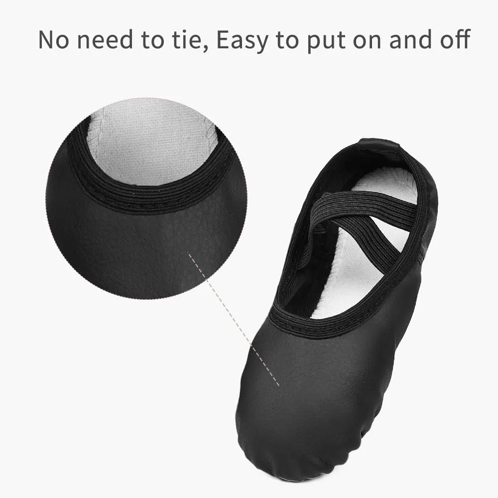 Stelle Girls Ballet Shoes Boys Toddler Soft Leather Dance Slippers for Toddler/Little Kid/Big Kid