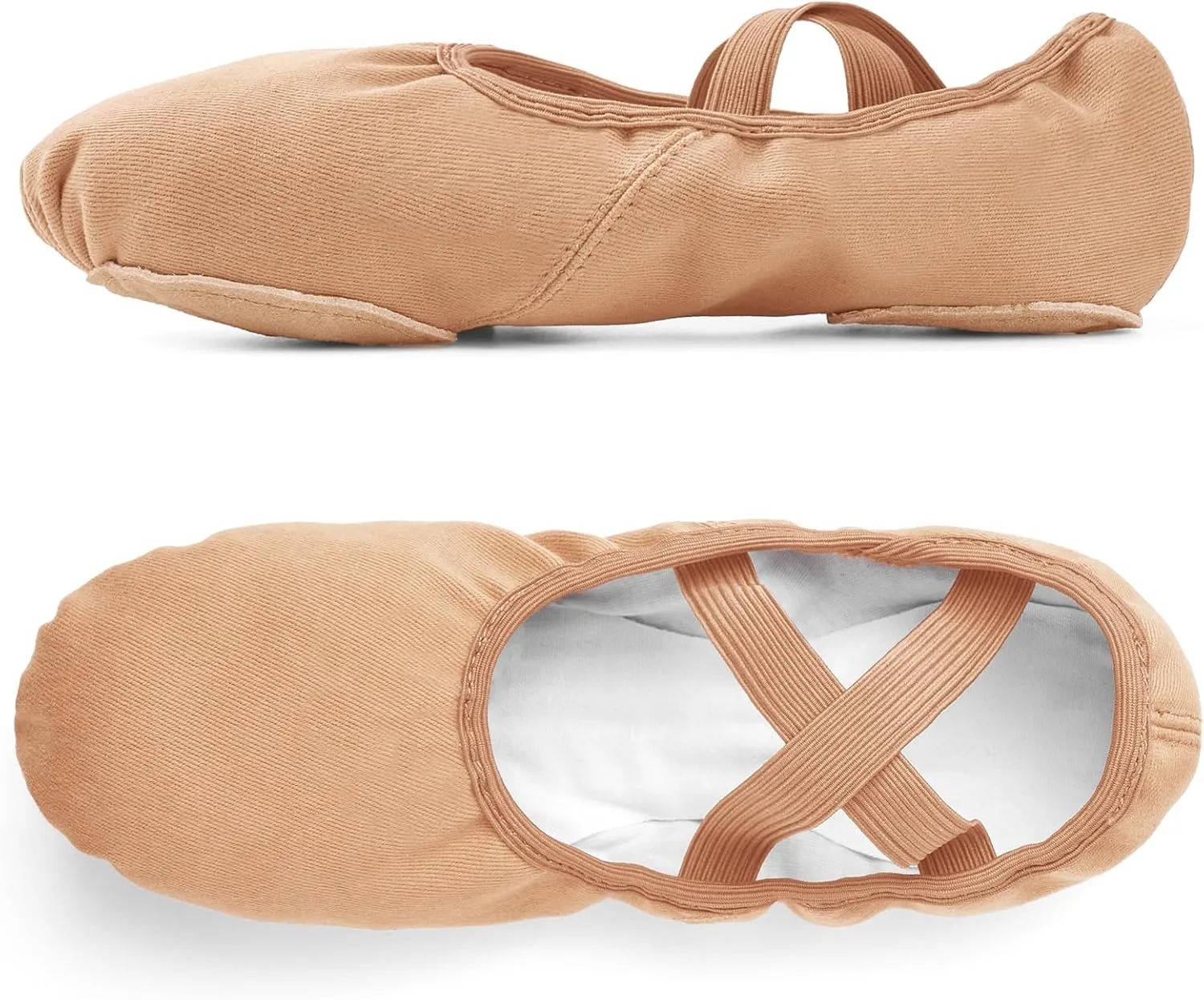 Stelle Women Ballet Shoes Highly Stretch Canvas Adult Ballet Slippers Split Sole Yoga Dance Shoe for Girls Boys