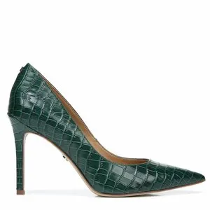 Stiletto Hazel Ivy Wide Edelman On Green Pointed Heel Toe Sam Slip Pumps Smart Helpful