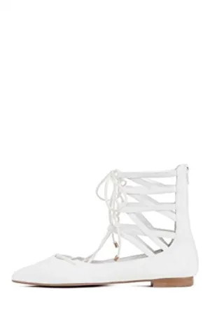Strappy Campbell Tie Up Toe Flats Atrium Sandals Specialized range Up Pointed Upper Lace Jeffrey Sustainable