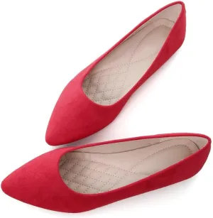 Stunner Women’s Ballet Flats Comfortable Pointed Toe Slip On Memory Foam Flats Shoes